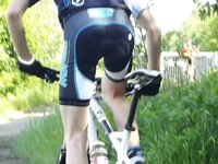 Radlerhose mit Polsterung für Radsportler