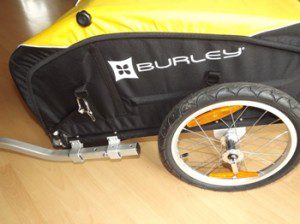 Burley Nomad 2011 Reifen und Stange der Anhängerkupplung
