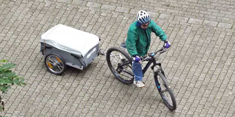 Fahrrad Lastenanhänger Croozer Cargo Test bei Radreise und im Alltag